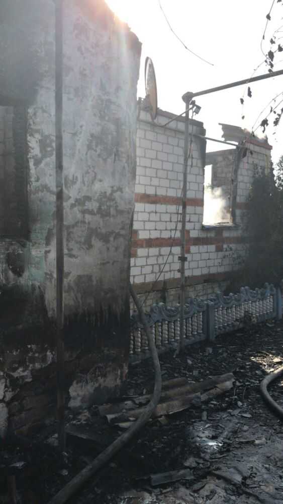 фото сгоревшего дома