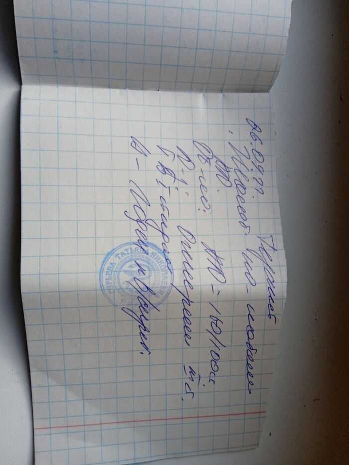 Заключение врачей