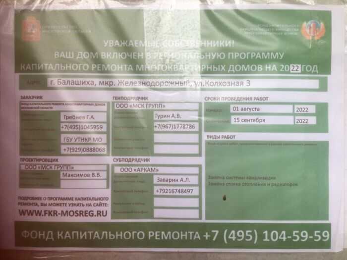 контакты производителя работ