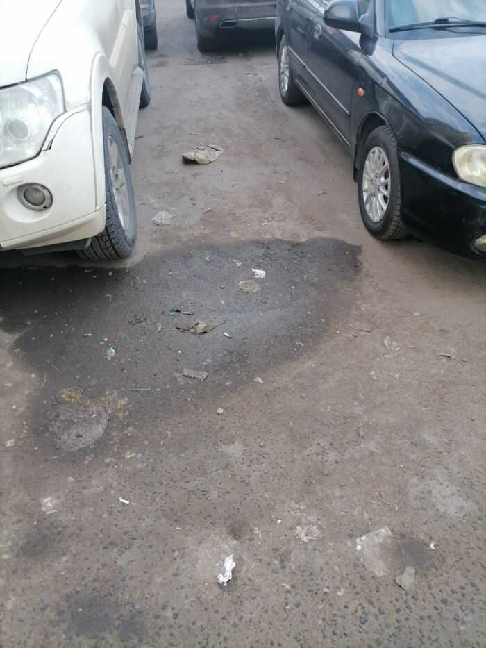 Остатки зимнего мусора